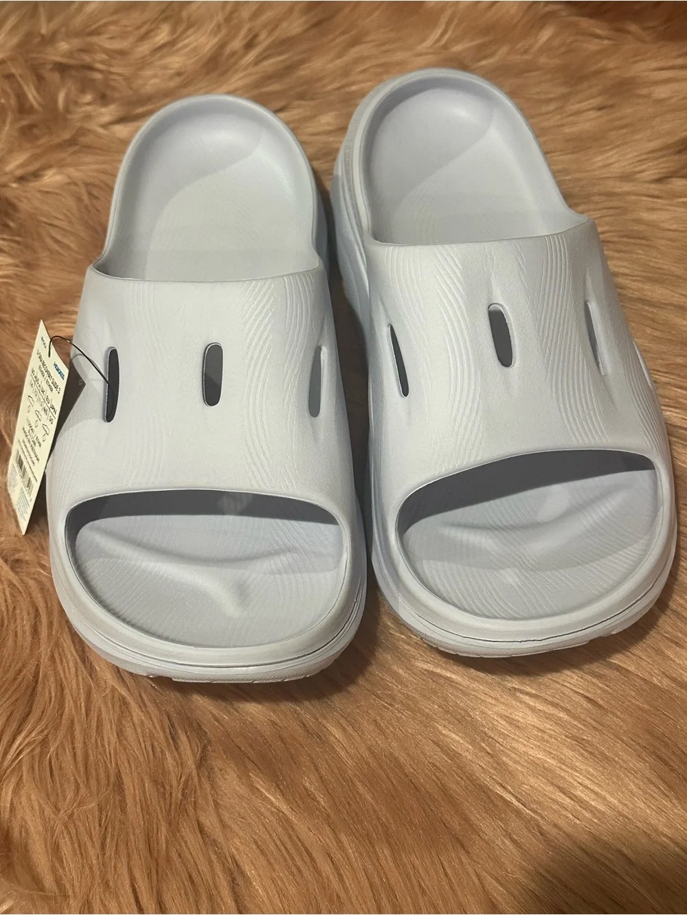 Hoka ORA RECOVERY (ETHER) Slide Sandals with Branded Tag
